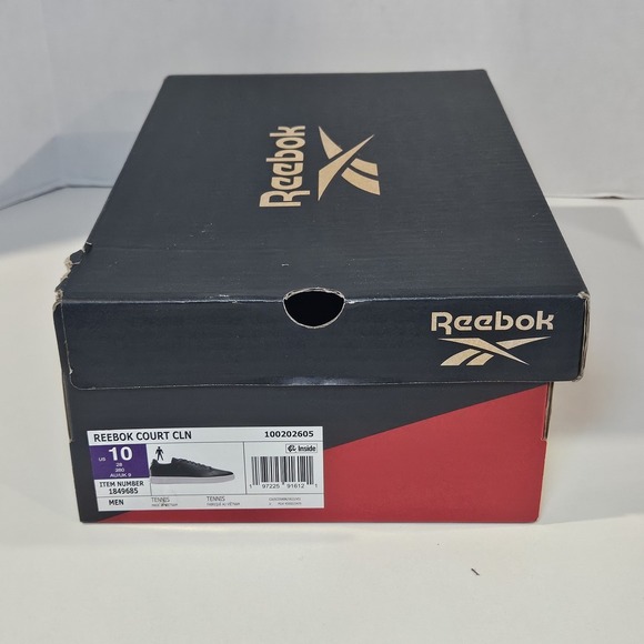 Reebok Court CLN Men's Tennis Shoes/Green-White / Size 10/New With Imperfect Box - Picture 9 of 13